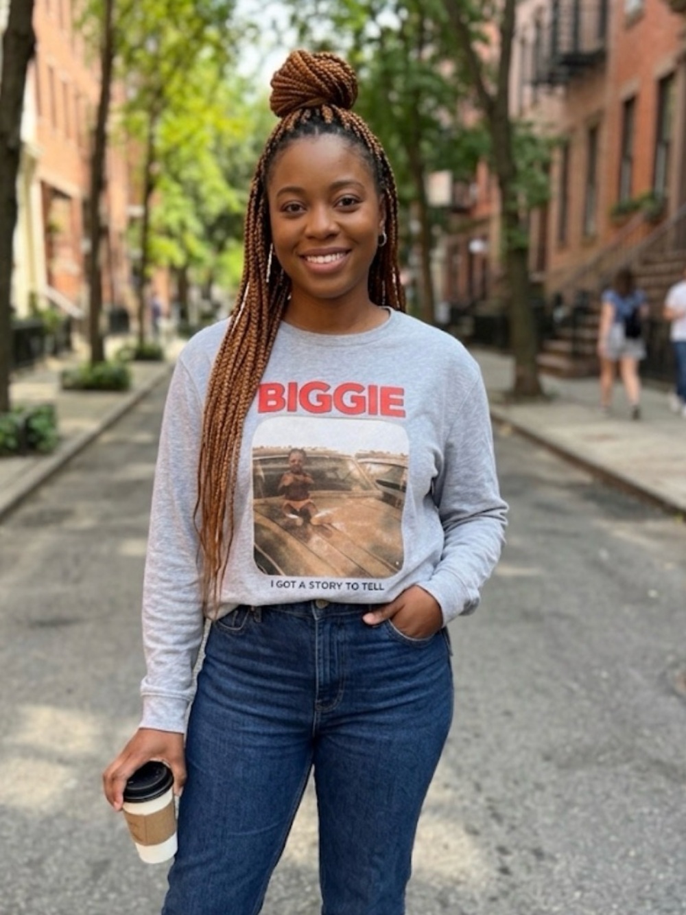 BIGGIE Graphic Grey heavy weight t-shirt